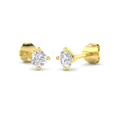 9ct Yellow Gold 0.37ct Lab Grown Diamond Solitaire Earrings