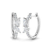 Hoop Earrings - Luyly Luxury 1ct Gold Diamond For Elegance
