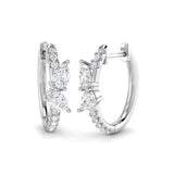 Hoop Earrings - Luyly Luxury 1ct Gold Diamond For Elegance