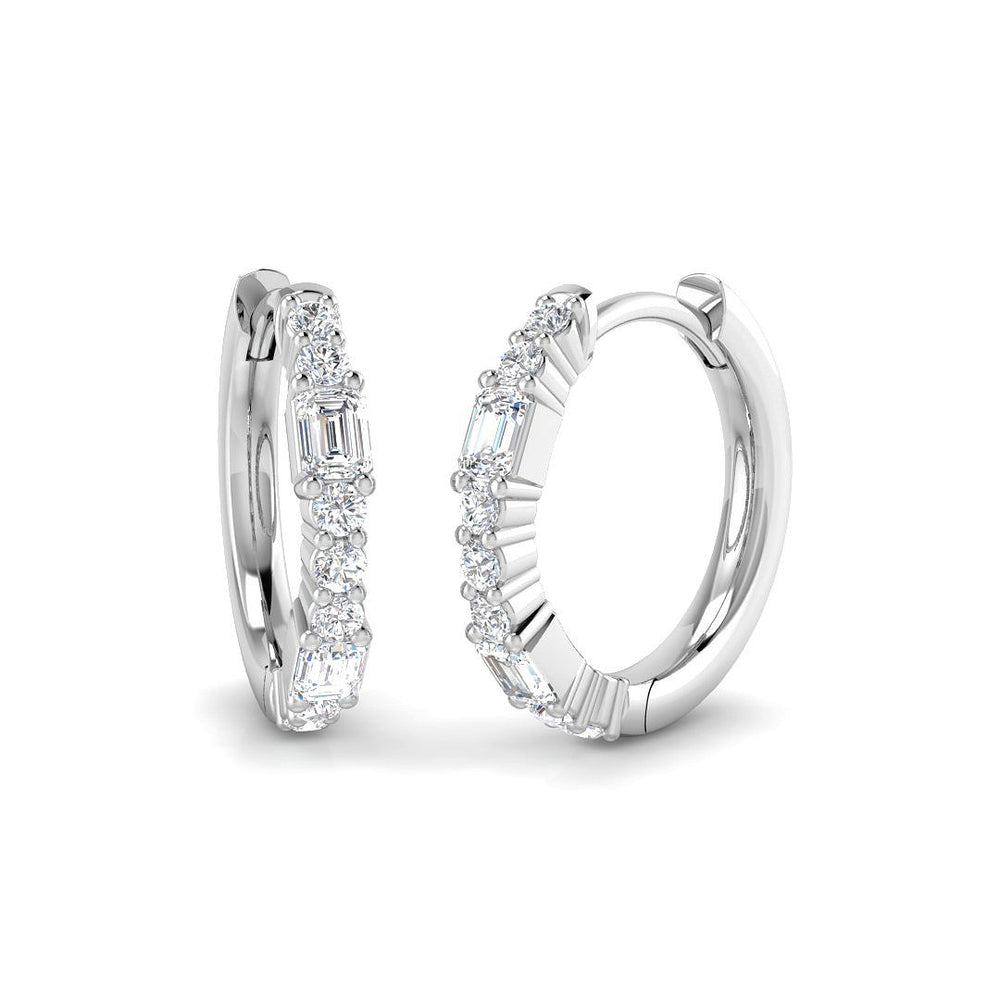 Hoop Earrings - Luxty Luxury 0.5ct Gold Diamond Elegance