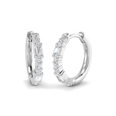 Hoop Earrings - Luxty Luxury 0.5ct Gold Diamond Elegance