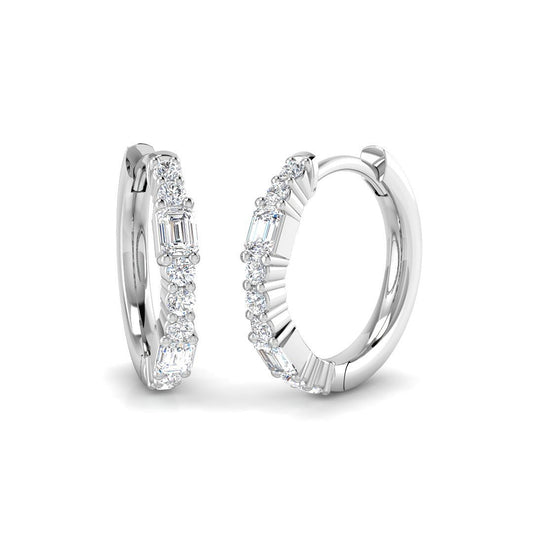 Hoop Earrings - Luxty Luxury 0.5ct Gold Diamond Elegance