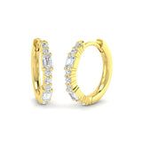 Hoop Earrings - Luxty Luxury 0.5ct Gold Diamond Elegance