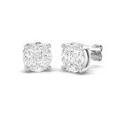 Princess & Marquise Diamond Stud Earrings | Lab & Natural | 1.5Ct | Gold