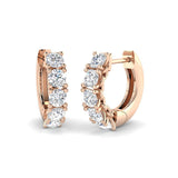 Hoop Earrings - Luyby 1ct Gold Diamond Elegant Luxury