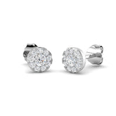 Stunning 0.33 Ct Diamond Cluster Stud Earrings - Exquisite Luxury Jewelry