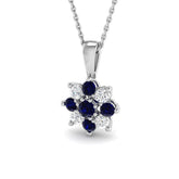 Fetal Blue Sapphire Pendant 0.75ct Gold (Without Chain )