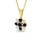 Fetal Blue Sapphire Pendant 0.75ct Gold (Without Chain )