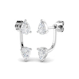 Gold Diamond Crawler Earrings - Elegant 1ct Luxury Jewelry
