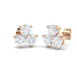 Luzly Luxury 2ct Gold Diamond Shape Earrings for Elegant Style