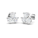 Luzly Luxury 2ct Gold Diamond Shape Earrings for Elegant Style