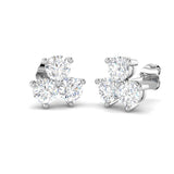 Luzly Luxury 2ct Gold Diamond Shape Earrings for Elegant Style