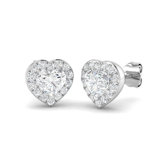Natural/Lab Grown Diamond Halo Earring In 9K/18K Hallmarked Gold
