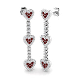 Elegant Gold Ruby Diamond Earrings - 1ct Luxury Jewelry Gift