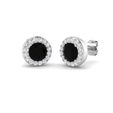 Elegant Teggy 2ct Halo Diamond Earrings in Gold - Luxury Jewelry