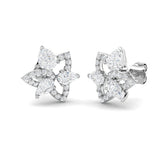 1.49ct Lab Diamond Pear Cut Stud Earrings in 9K White Gold