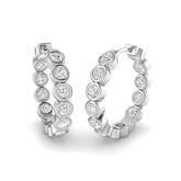 1.42ct Lab Diamond Round Cut Stud Earrings in 9K White Gold