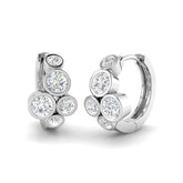1.27ct Lab Diamond Round Cut Stud Earrings in 9K White Gold