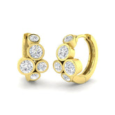 1.27ct Lab Diamond Round Cut Stud Earrings in 9K Yellow Gold