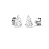 9ct White Gold 1.06ct Lab Grown Diamond Solitaire Earrings