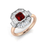 Vintage Ruby Diamond Ring