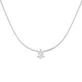 9ct White Gold 0.53ct Lab Grown Diamond Solitaire Necklace