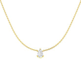 9ct Yellow Gold 0.53ct Lab Grown Diamond Solitaire Necklace