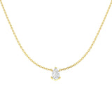 9ct Yellow Gold 0.53ct Lab Grown Diamond Solitaire Necklace