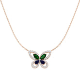 Diamond Necklace 1.75ct Platinum & Gold – Lab & Natural Diamonds