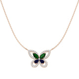 Cleat Diamond Necklace 1.75ct Platinum Gold Shape