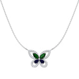 Cleat Diamond Necklace 1.75ct Platinum Gold Shape
