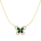 Cleat Diamond Necklace 1.75ct Platinum Gold Shape
