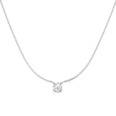 9ct White Gold 0.72ct Lab Grown Diamond Solitaire Necklace