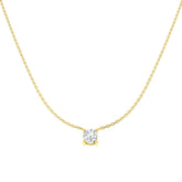 9ct Yellow Gold 0.72ct Lab Grown Diamond Solitaire Necklace