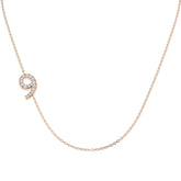 Diamond Pendant Necklace 0.1ct Gold & Platinum (Without Chain)