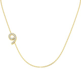 Broil Diamond Necklace 0.1ct Gold Platinum