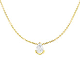 9ct Yellow Gold 0.78ct Lab Grown Diamond Solitaire Necklace