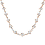 Flung Diamond Necklace Spectacle 16ct Gold Platinum