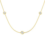 Diamond Spectacle Necklace 1ct Gold – Lab-Grown & Natural Diamonds