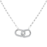 Diamond Paper Clip Necklace 0.75ct Gold Platinum – Lab & Natural Diamond