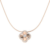 Fancy Clover Diamond Necklace 0.5ct Gold & Platinum – Lab-Grown & Natural