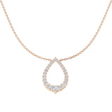 Finch Diamond Necklace 0.5ct Circle Gold Platinum