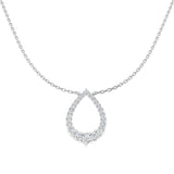 Finch Diamond Necklace 0.5ct Circle Gold Platinum