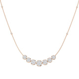 Flunk Cluster Necklace 2ct Diamond Platinum Gold