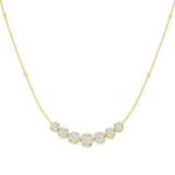 Flunk Cluster Necklace 2ct Diamond Platinum Gold