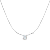 9ct White Gold 1.1ct Lab Grown Diamond Solitaire Necklace