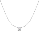 9ct White Gold 1.1ct Lab Grown Diamond Solitaire Necklace