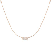 Delicate Diamond Necklace Pendant 0.2ct Gold – Without Chain