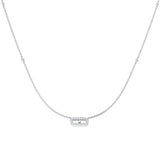 Freak Diamond Necklace Fancy 0.2ct Gold Platinum