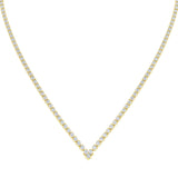 Genre Diamond Tennis Necklace 9.5ct Platinum Gold